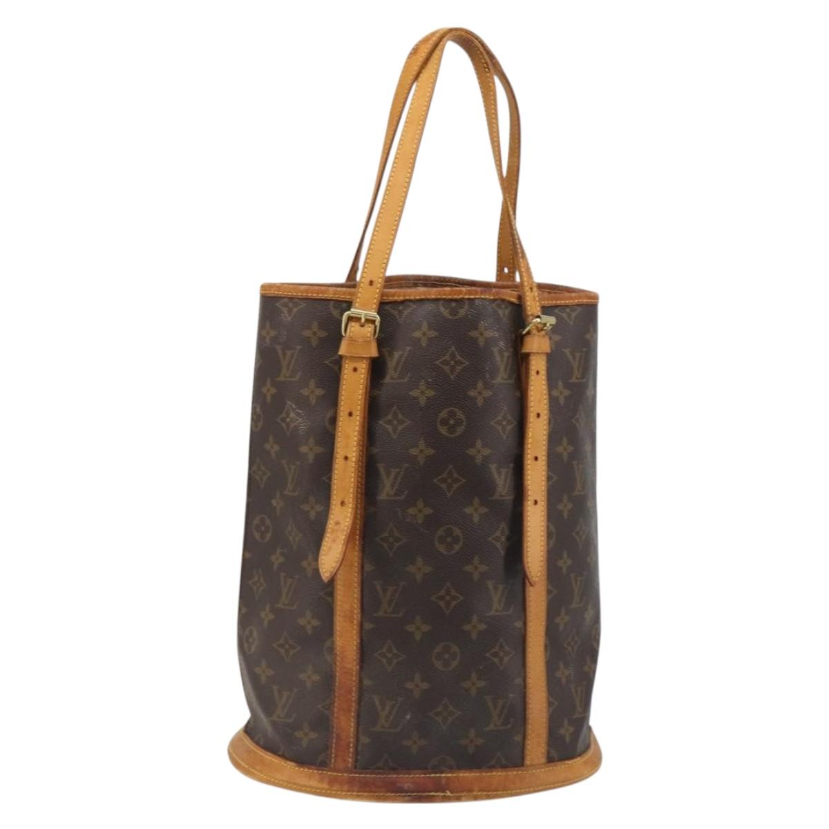 LOUIS VUITTON Monogram Bucket GM Shoulder Bag M42236 LV Auth ka5701