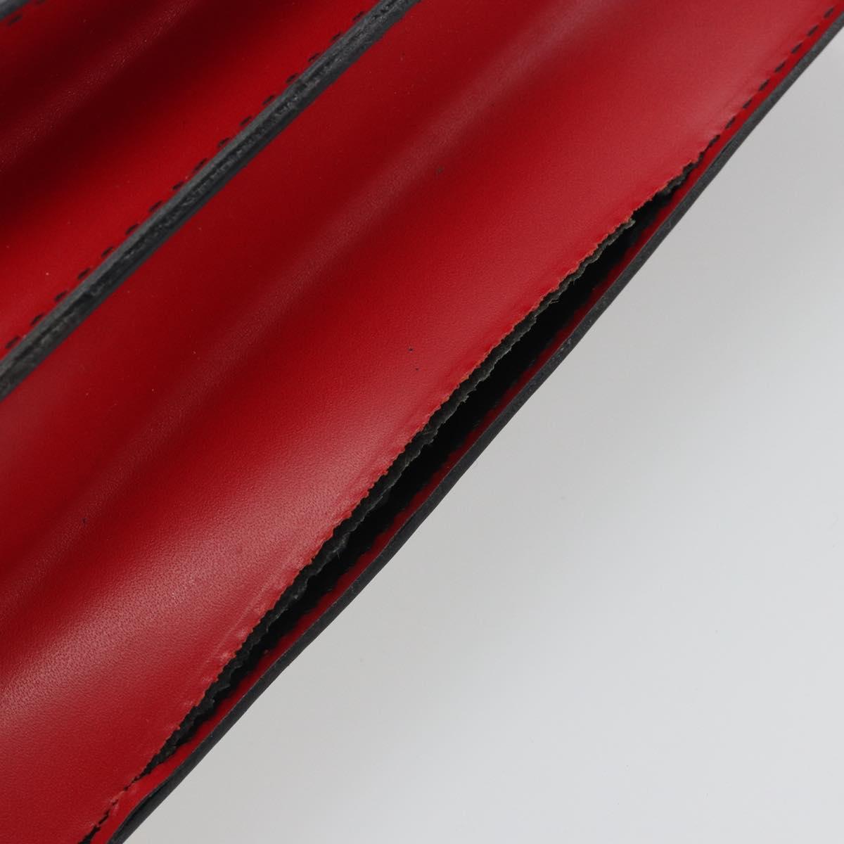 LOUIS VUITTON Epi Bicolor Varenne Hand Bag Black Red M52387 LV Auth ka5706