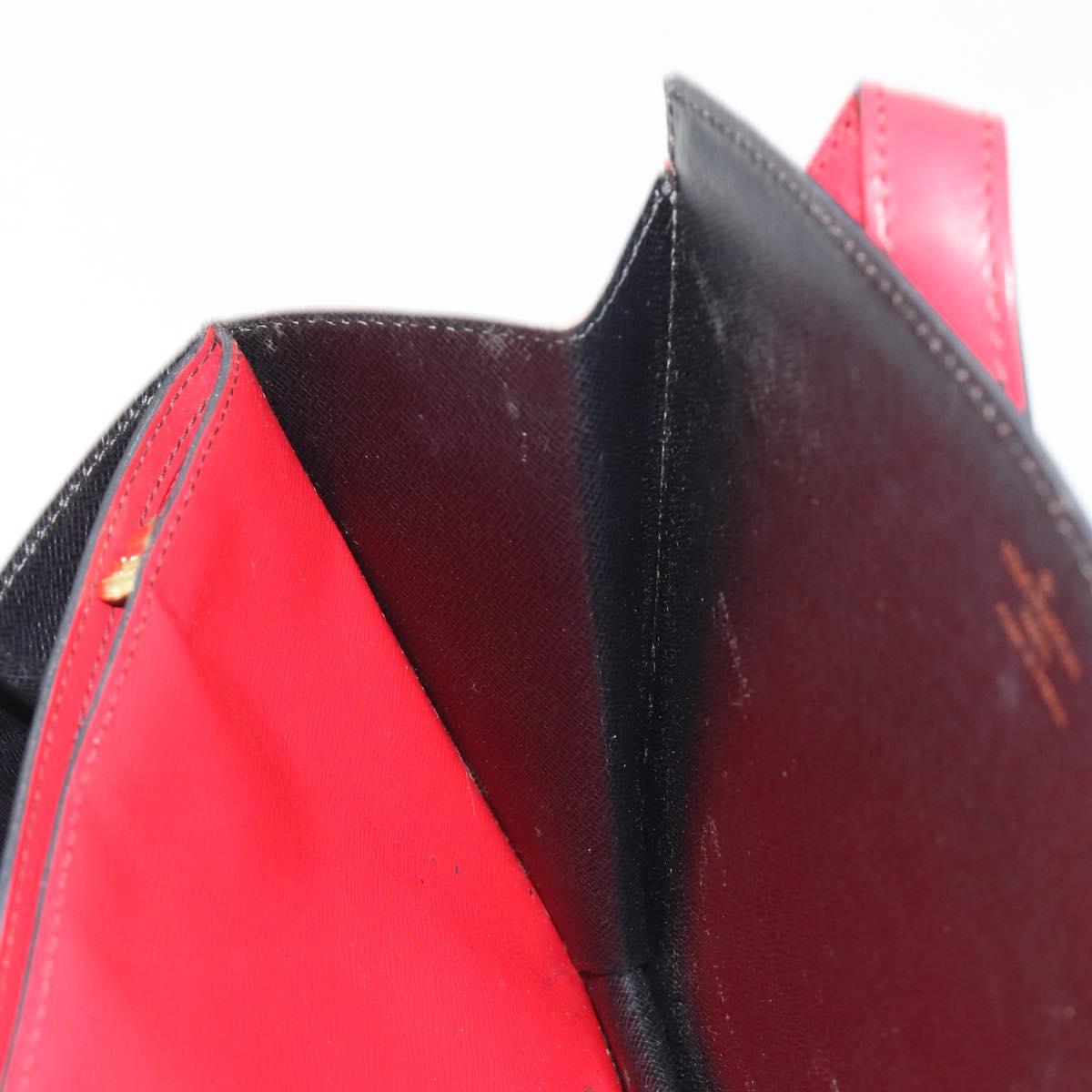 LOUIS VUITTON Epi Bicolor Varenne Hand Bag Black Red M52387 LV Auth ka5706