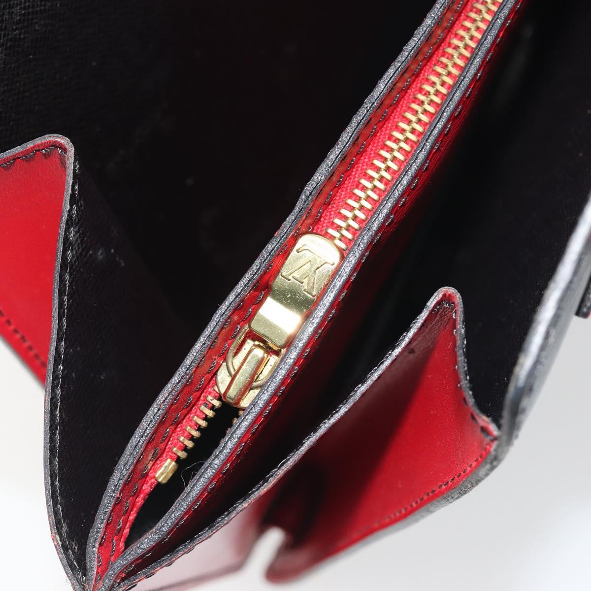 LOUIS VUITTON Epi Bicolor Varenne Hand Bag Black Red M52387 LV Auth ka5706