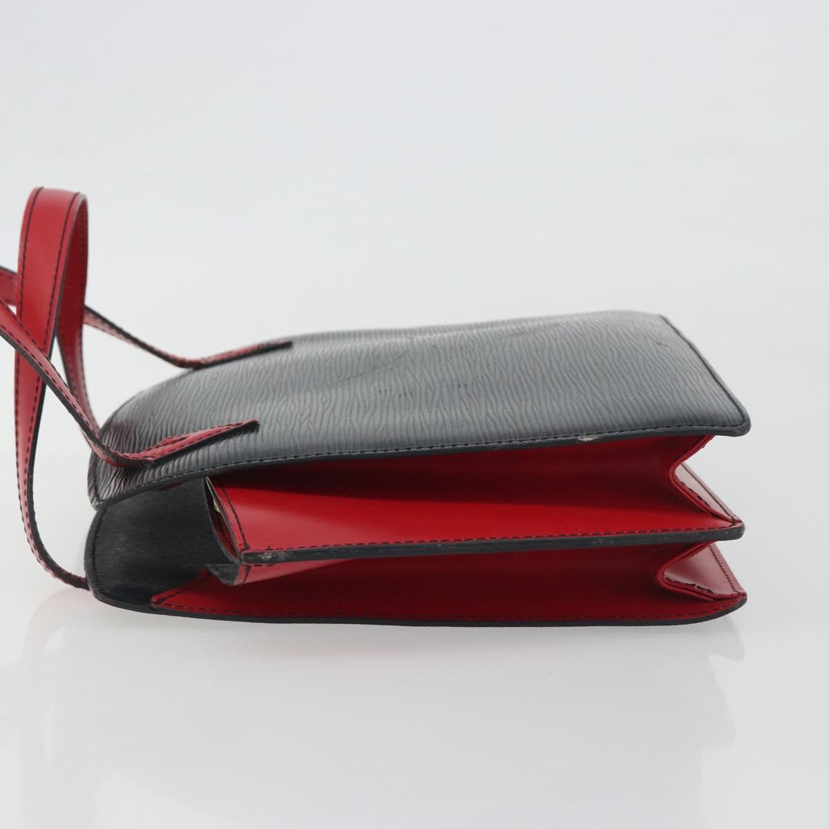 LOUIS VUITTON Epi Bicolor Varenne Hand Bag Black Red M52387 LV Auth ka5706