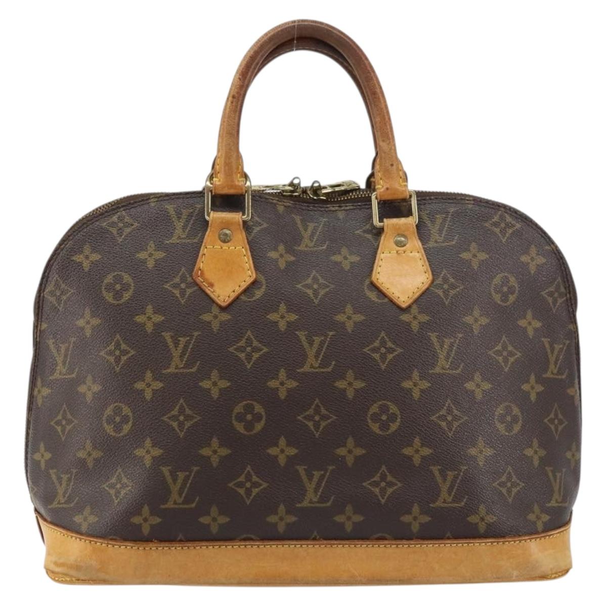 LOUIS VUITTON Monogram Alma Hand Bag M51130 LV Auth ka571