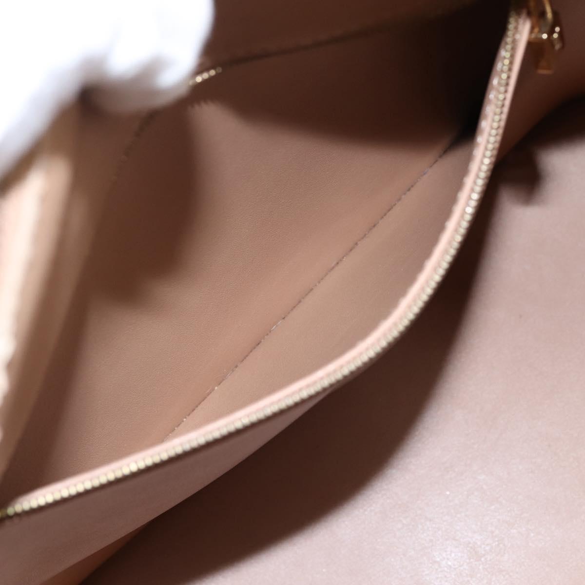 LOUIS VUITTON Monogram Vernis Houston Hand Bag Noisette M91340 LV Auth ka5711