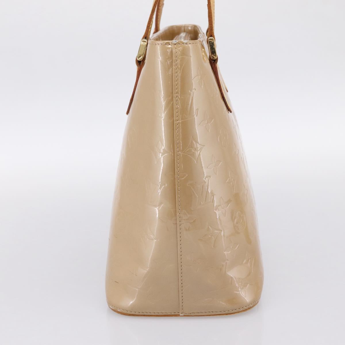 LOUIS VUITTON Monogram Vernis Houston Hand Bag Noisette M91340 LV Auth ka5711
