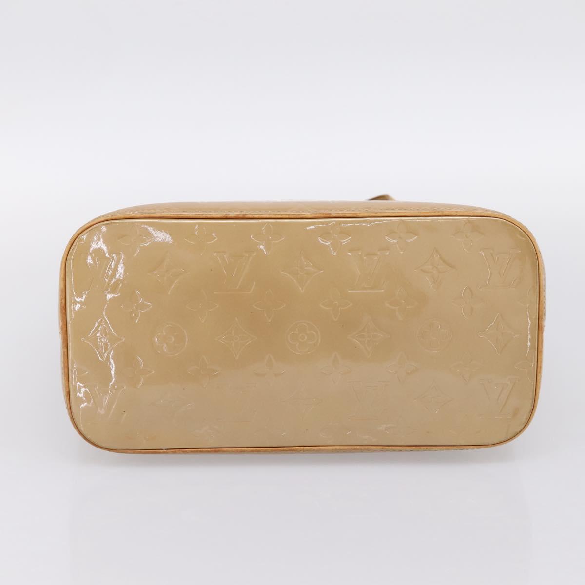 LOUIS VUITTON Monogram Vernis Houston Hand Bag Noisette M91340 LV Auth ka5711