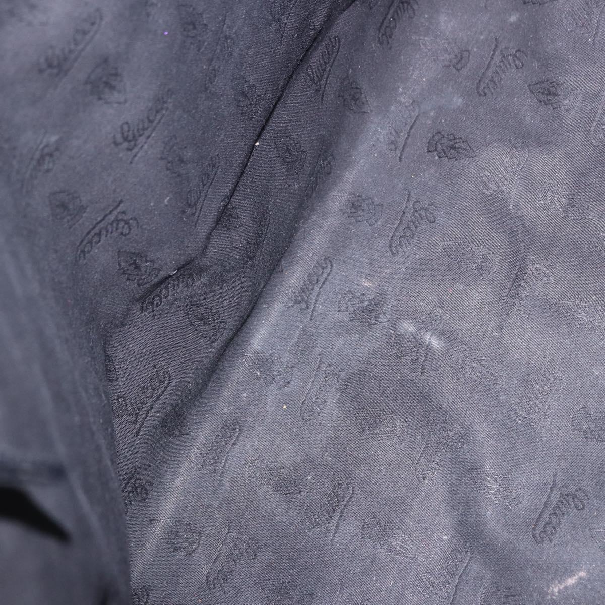 GUCCI GG Implementation Tote Bag PVC Black Silver 229848 Auth ka5714A