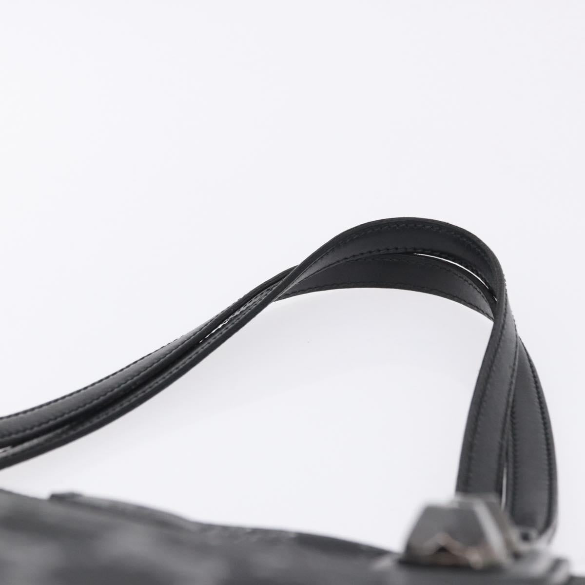GUCCI GG Implementation Tote Bag PVC Black Silver 229848 Auth ka5714A