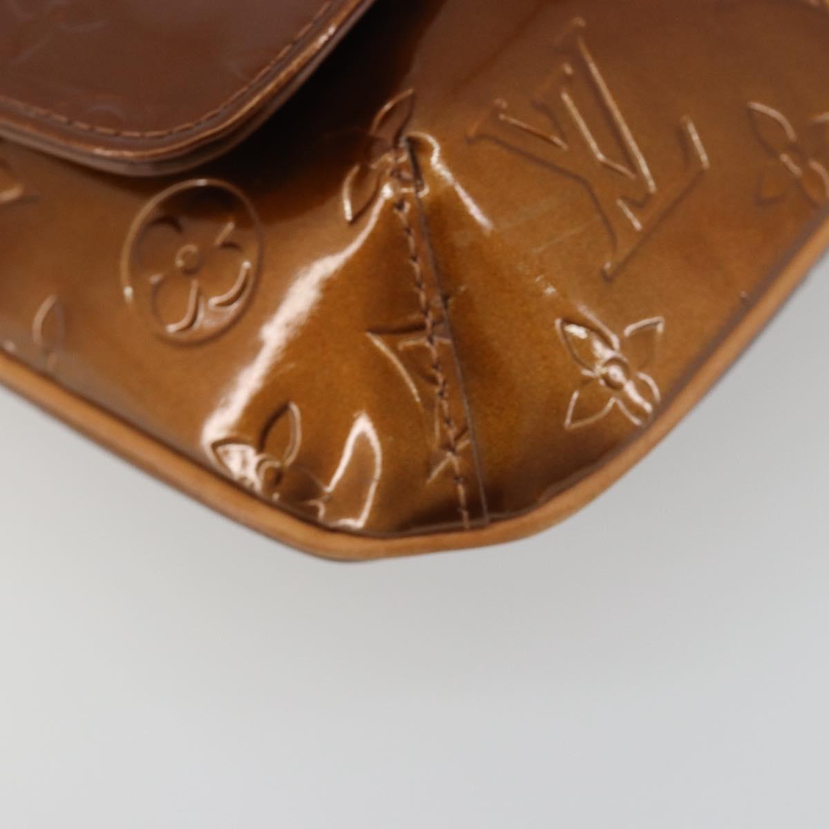 LOUIS VUITTON Monogram Vernis Thompson Street Bag Bronze M91124 LV Auth ka5722