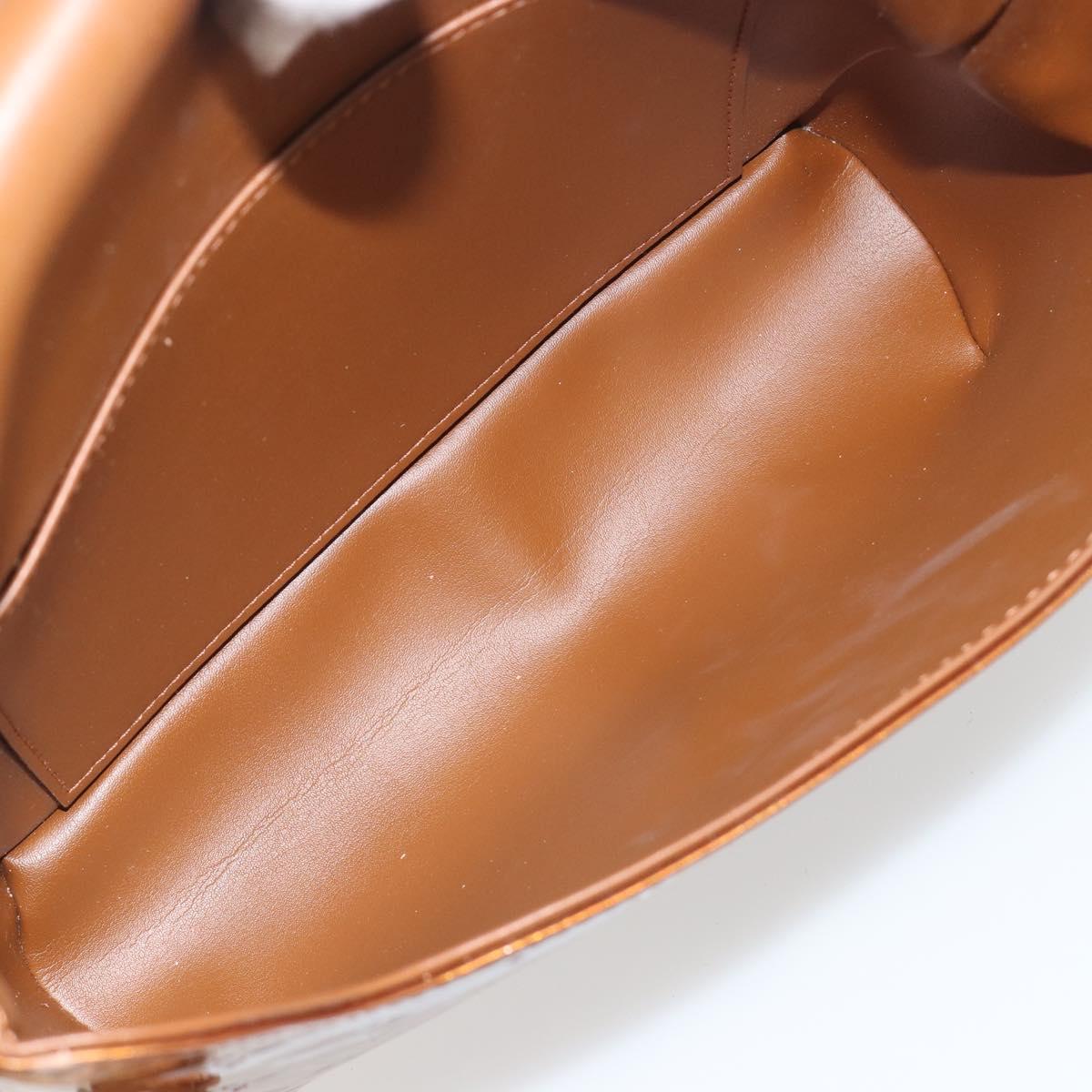 LOUIS VUITTON Monogram Vernis Thompson Street Bag Bronze M91124 LV Auth ka5722