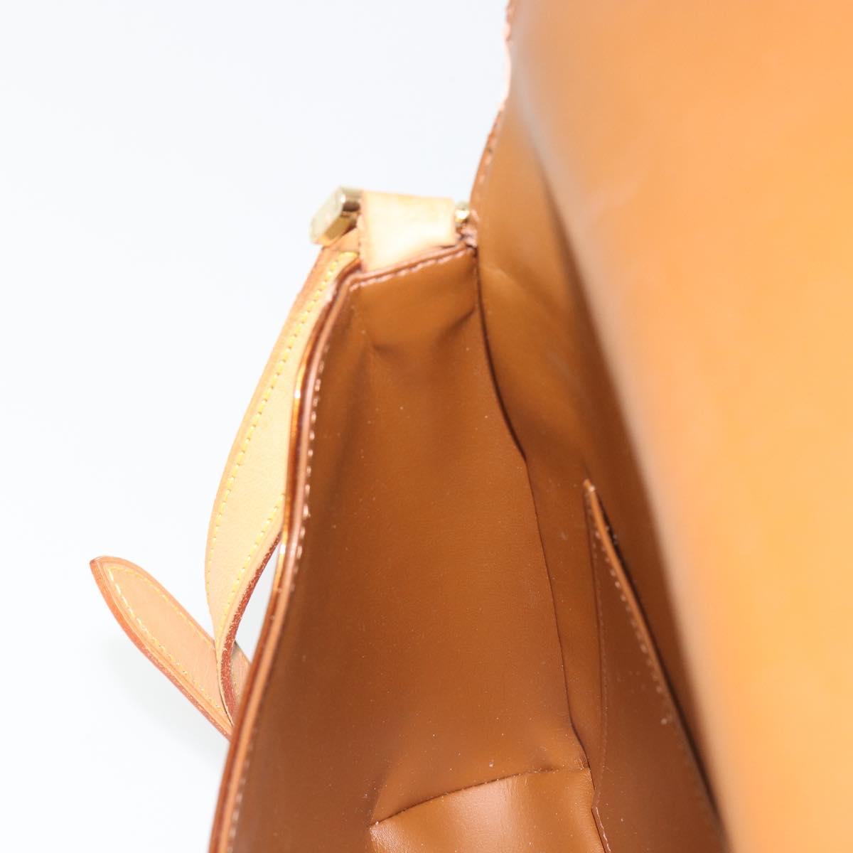 LOUIS VUITTON Monogram Vernis Thompson Street Bag Bronze M91124 LV Auth ka5722