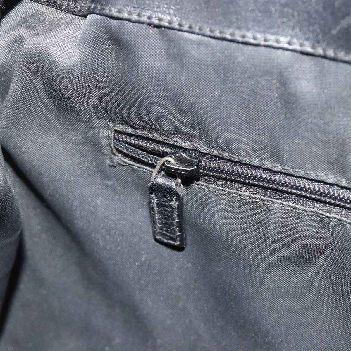 GUCCI GG Canvas Tote Bag Black Silver 002 1076 2684 Auth ka5725