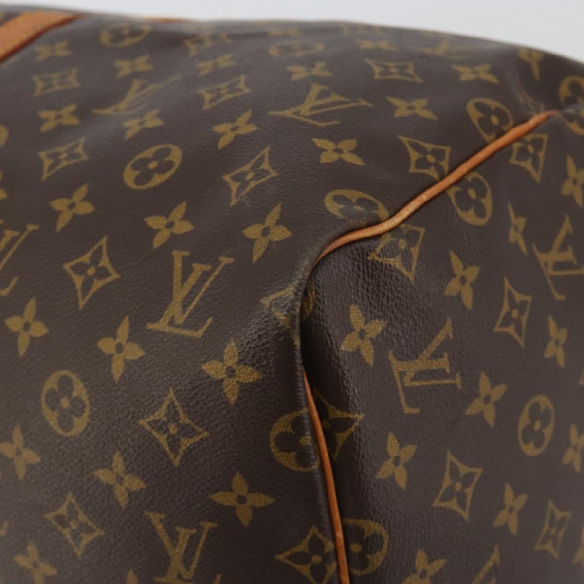 LOUIS VUITTON Monogram Keepall 55 Boston Bag M41424 LV Auth ka5726