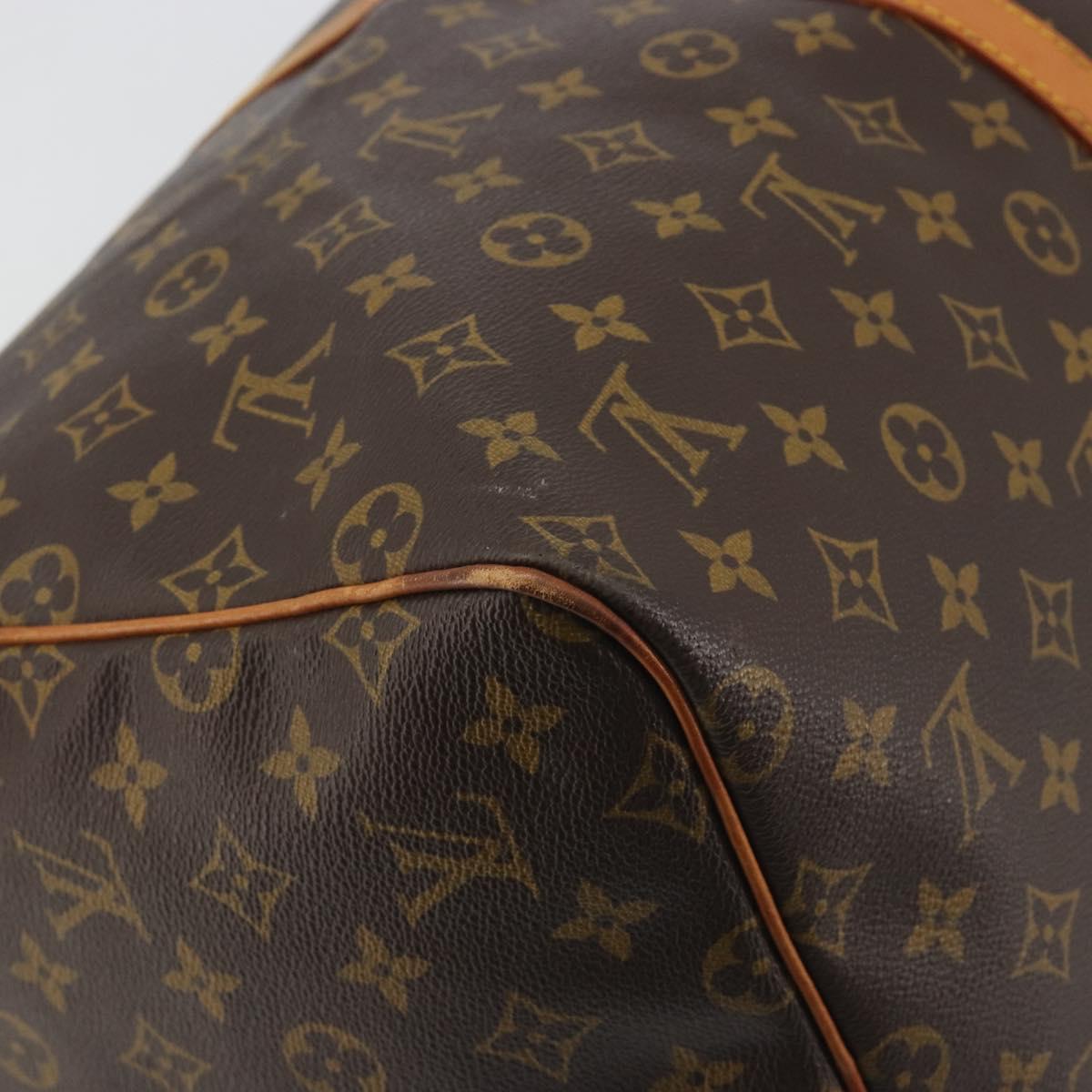 LOUIS VUITTON Monogram Keepall 55 Boston Bag M41424 LV Auth ka5726