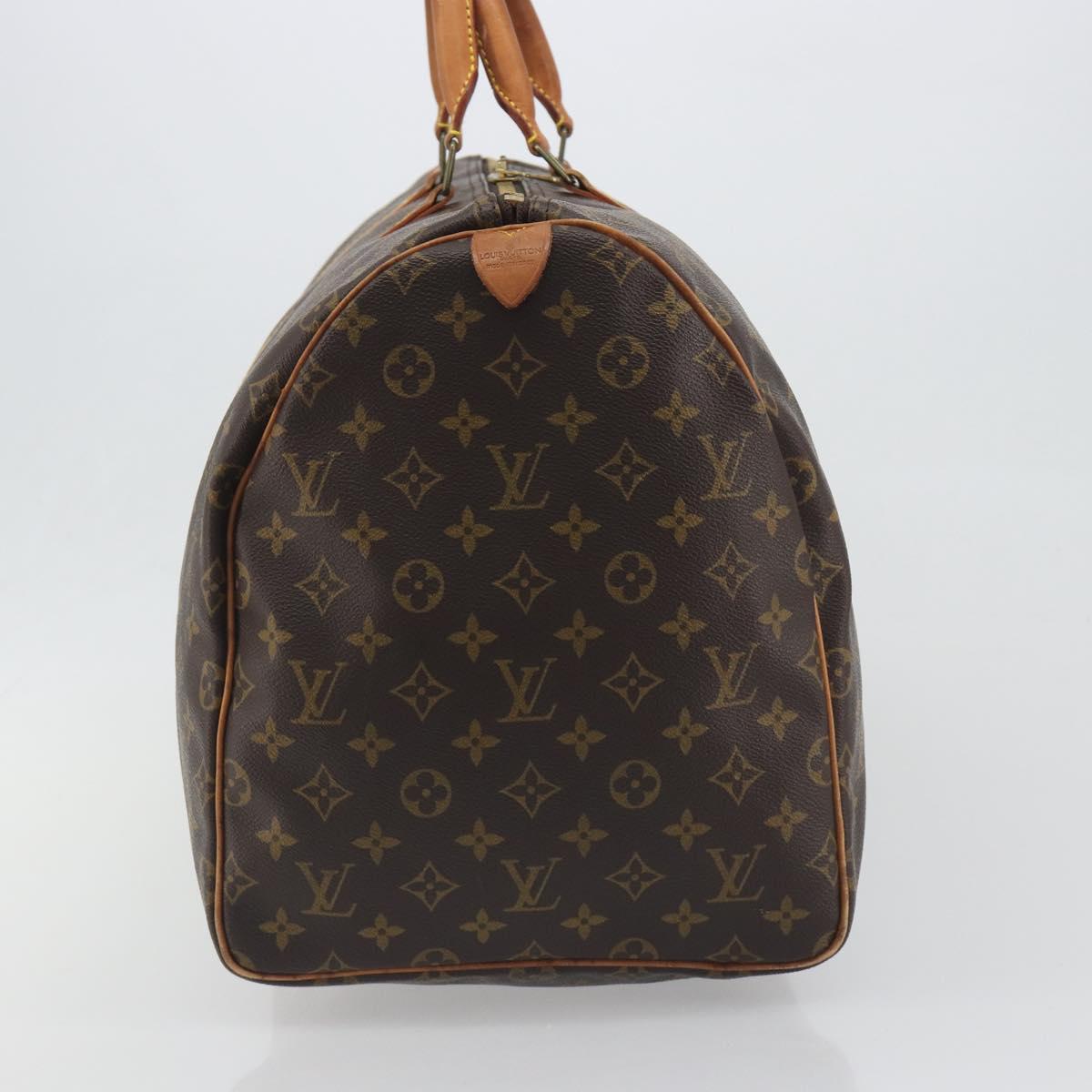LOUIS VUITTON Monogram Keepall 55 Boston Bag M41424 LV Auth ka5726