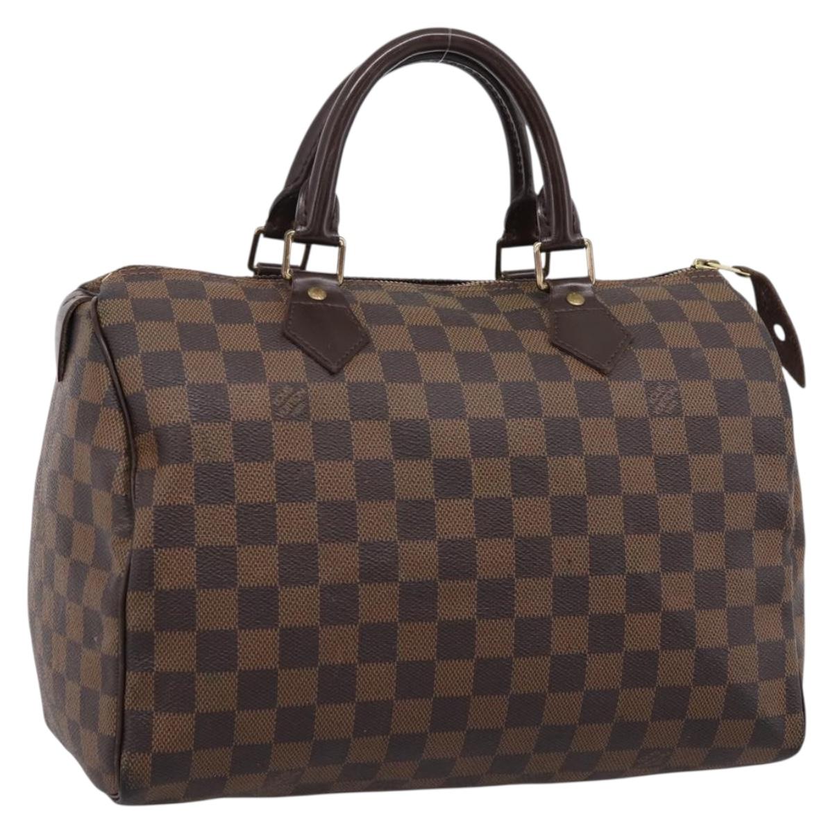 LOUIS VUITTON Damier Azur Speedy 30 Hand Bag N41533 LV Auth ka5727A