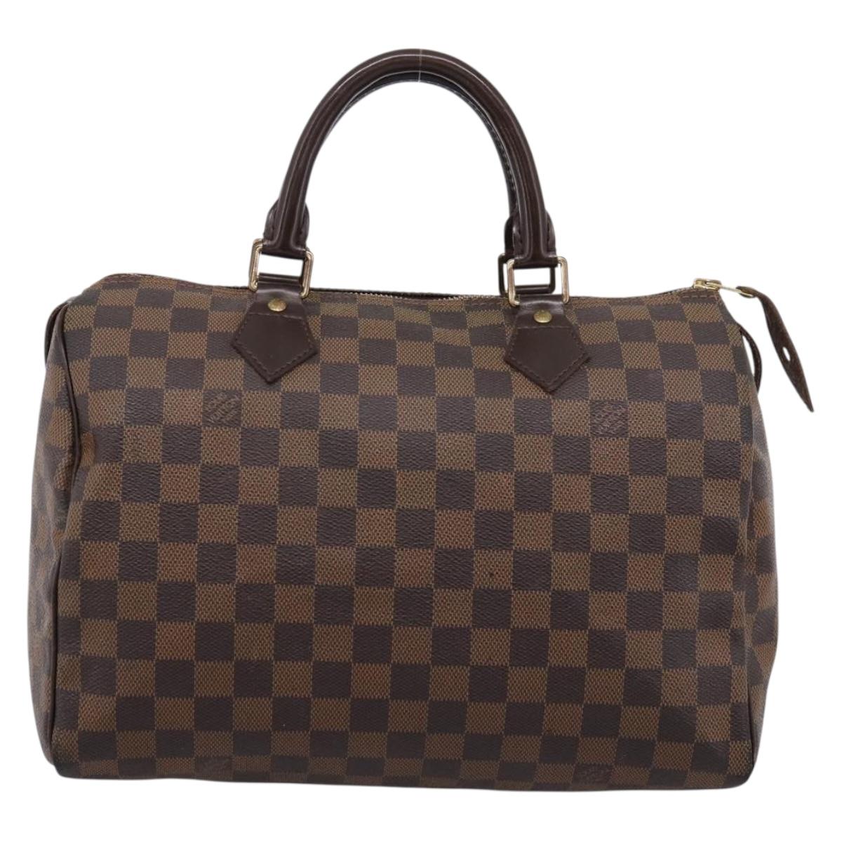 LOUIS VUITTON Damier Azur Speedy 30 Hand Bag N41533 LV Auth ka5727A