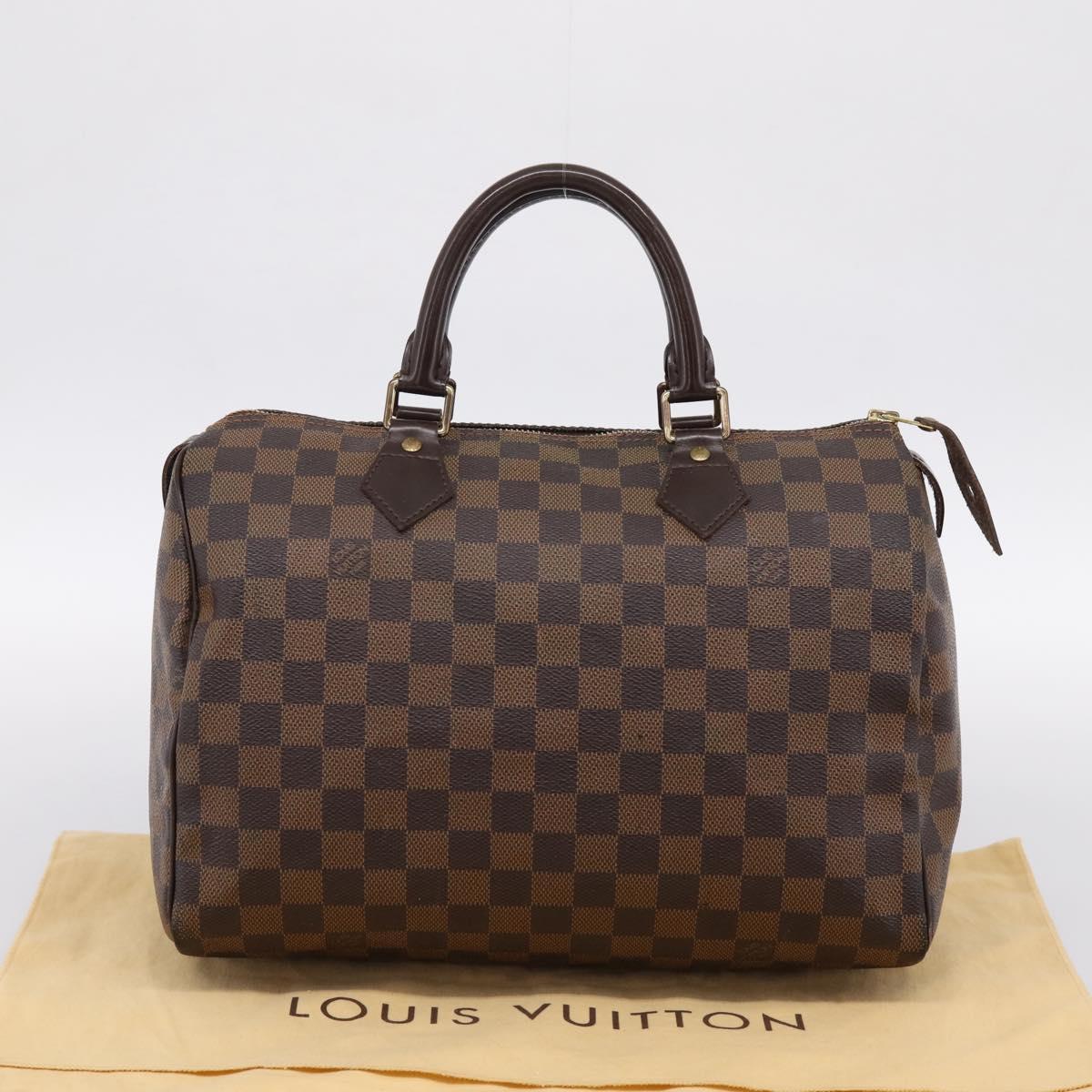 LOUIS VUITTON Damier Azur Speedy 30 Hand Bag N41533 LV Auth ka5727A