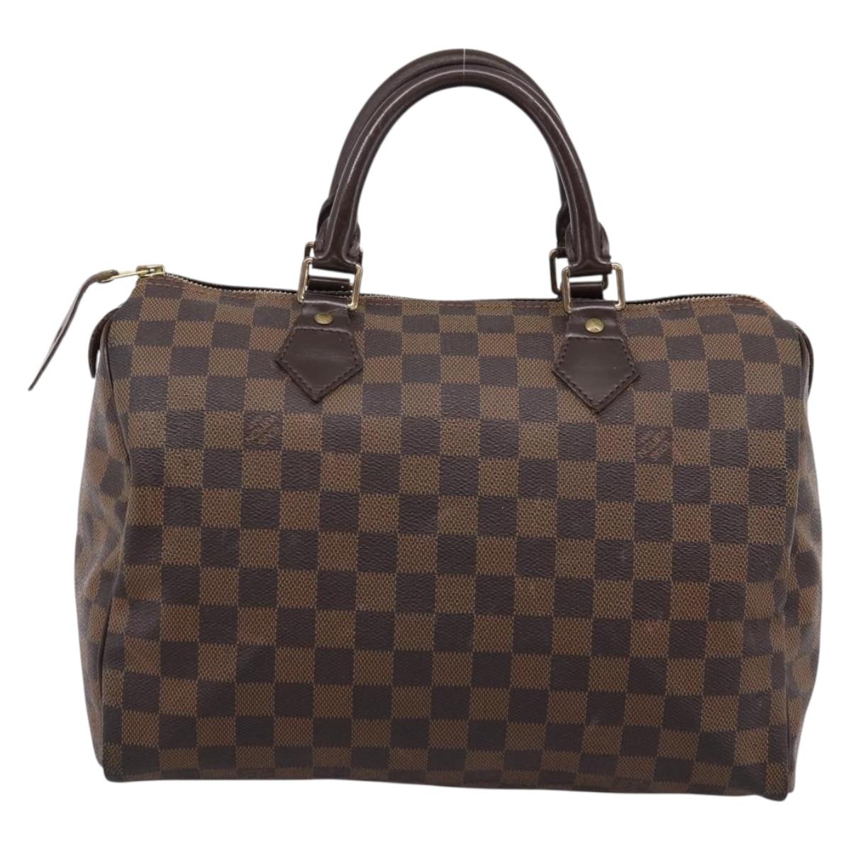 LOUIS VUITTON Damier Azur Speedy 30 Hand Bag N41533 LV Auth ka5727A
