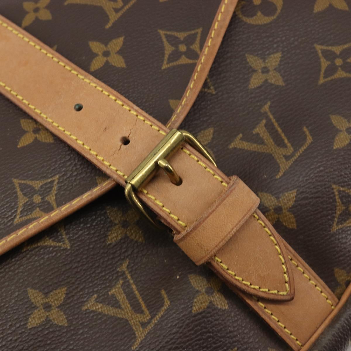 LOUIS VUITTON Monogram Saumur 35 Shoulder Bag M42254 LV Auth ka5729