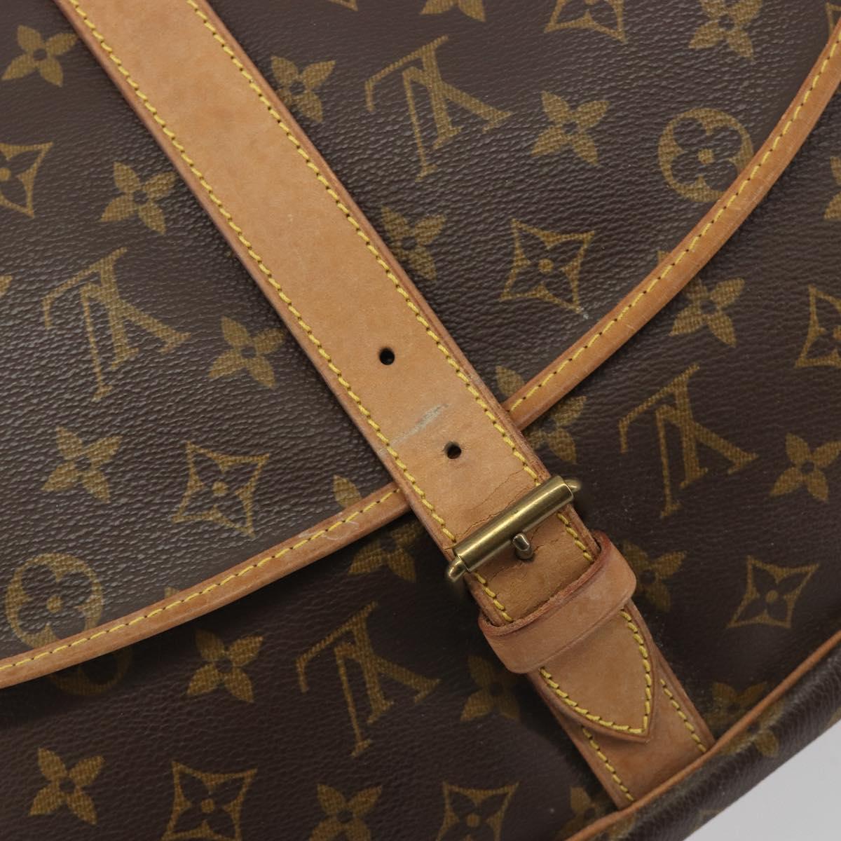 LOUIS VUITTON Monogram Saumur 35 Shoulder Bag M42254 LV Auth ka5729
