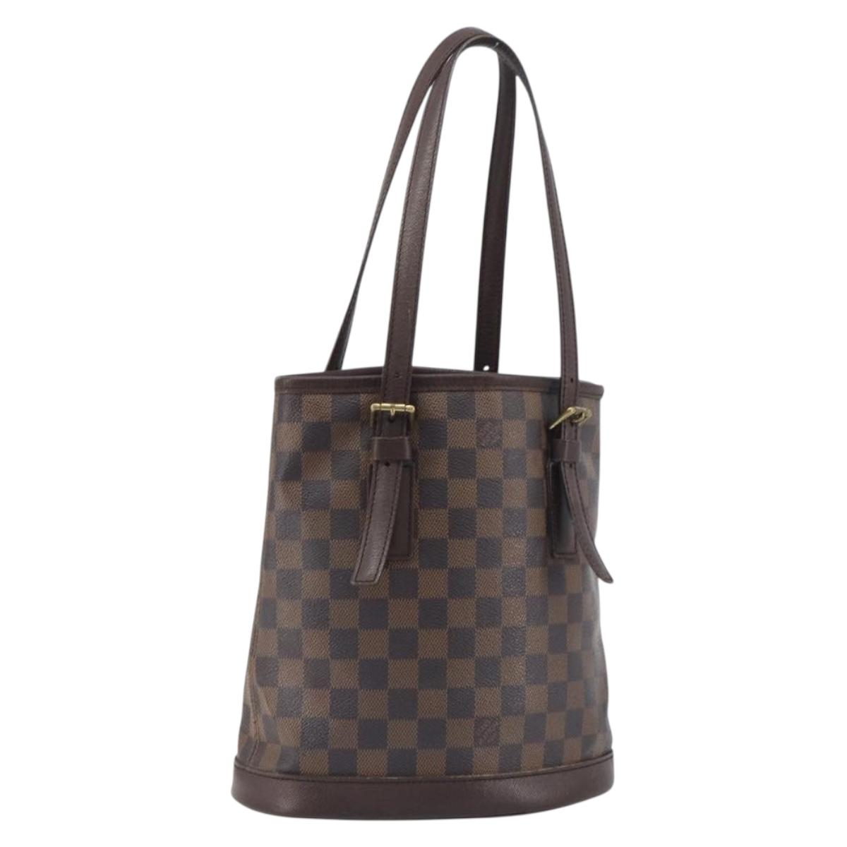 LOUIS VUITTON Damier Ebene Marais Shoulder Bag N42240 LV Auth ka5736