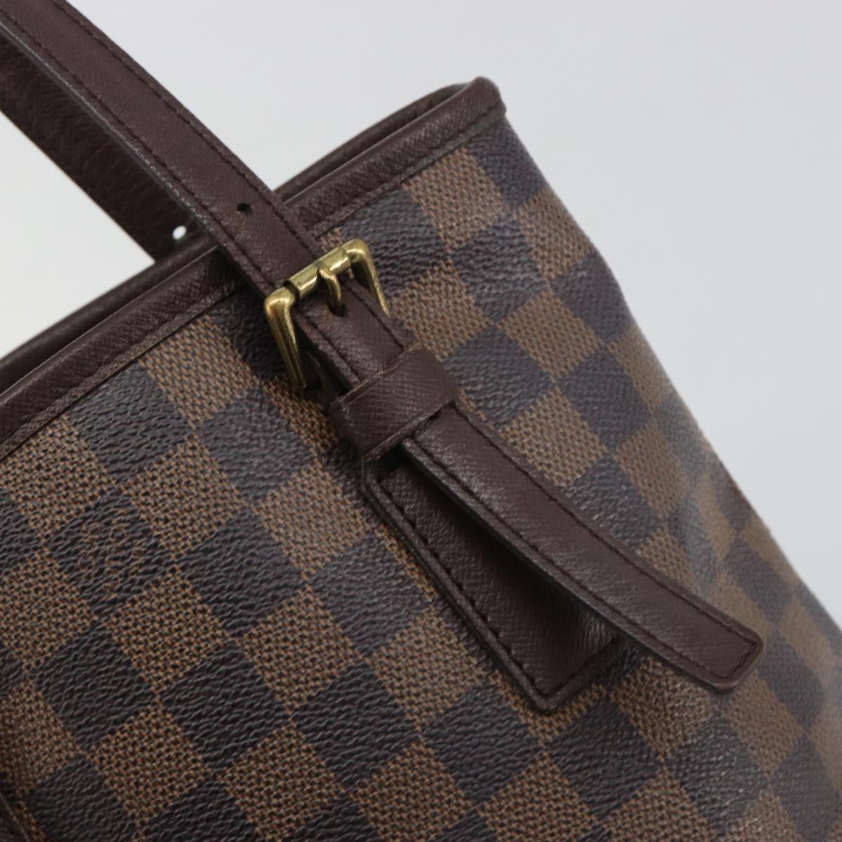 LOUIS VUITTON Damier Ebene Marais Shoulder Bag N42240 LV Auth ka5736