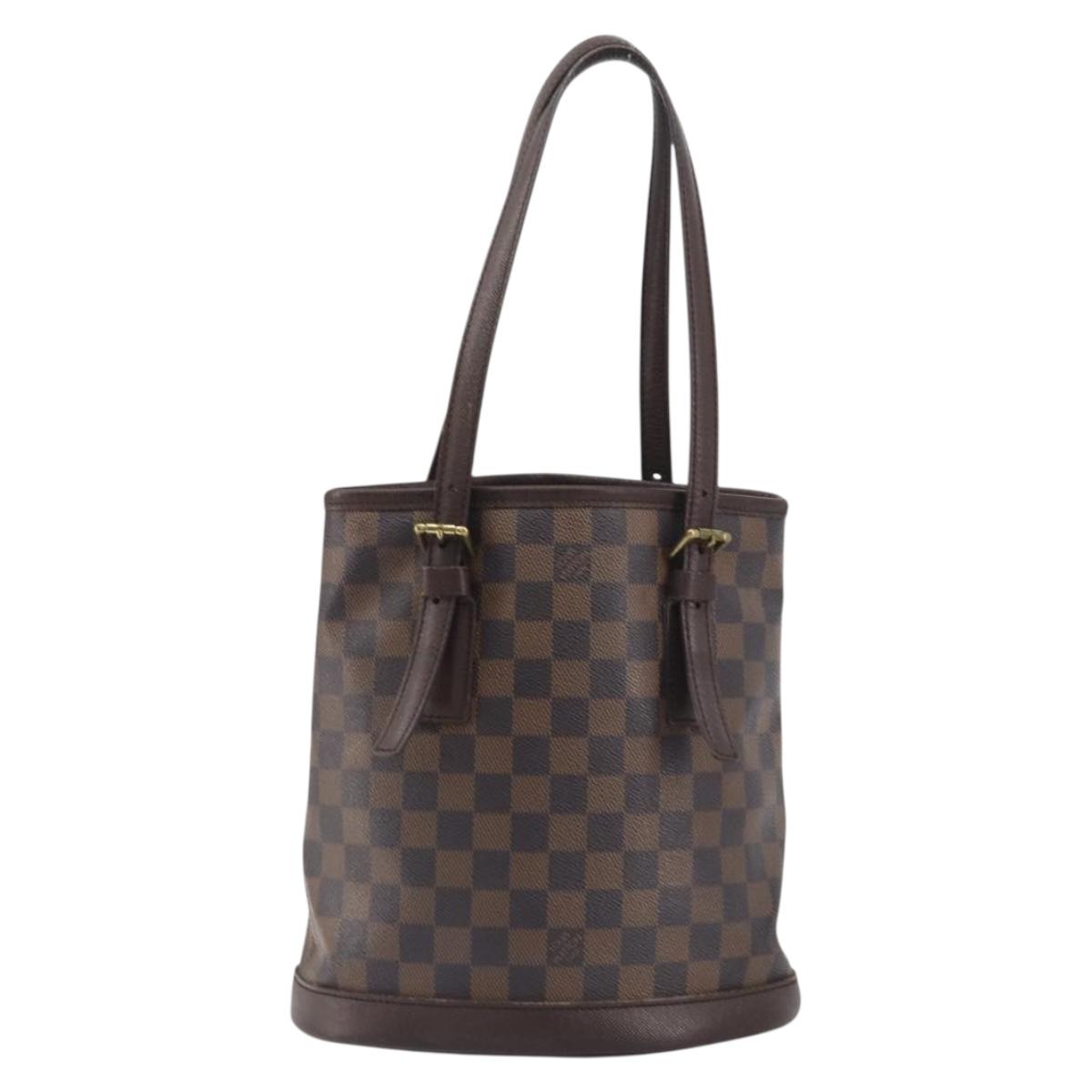 LOUIS VUITTON Damier Ebene Marais Shoulder Bag N42240 LV Auth ka5736
