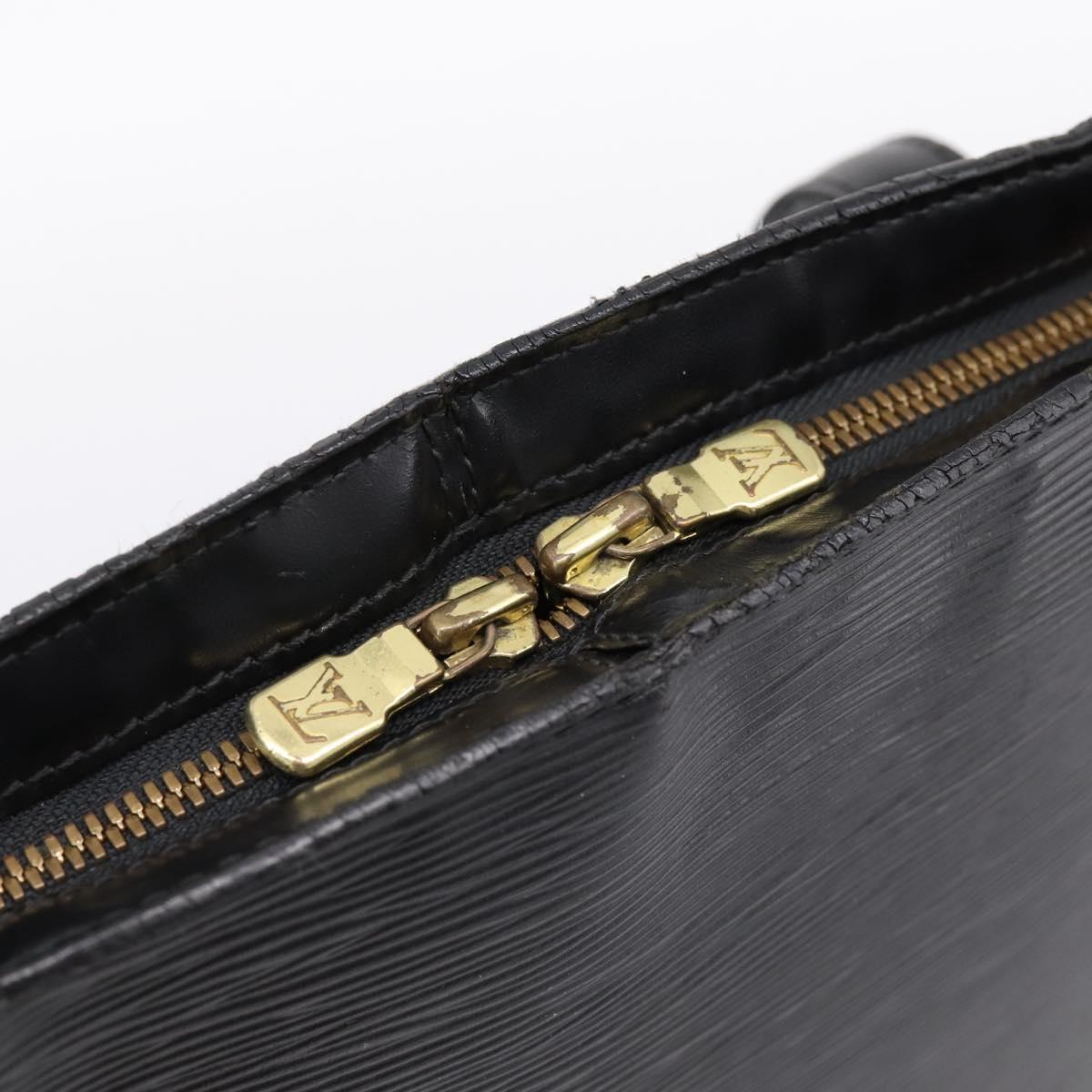 LOUIS VUITTON Epi Lussac Shoulder Bag Black M52282 LV Auth ka5739