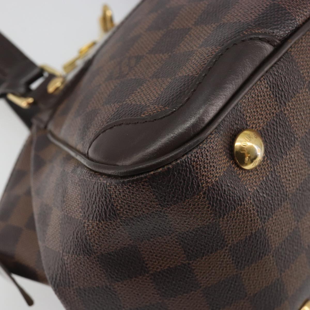 LOUIS VUITTON Damier Ebene Verona PM Hand Bag N41117 LV Auth ka5741