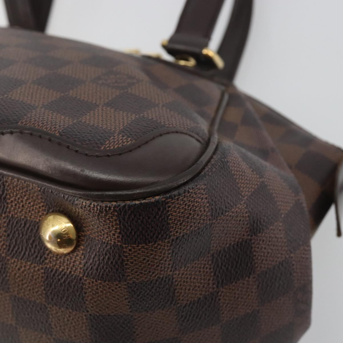 LOUIS VUITTON Damier Ebene Verona PM Hand Bag N41117 LV Auth ka5741