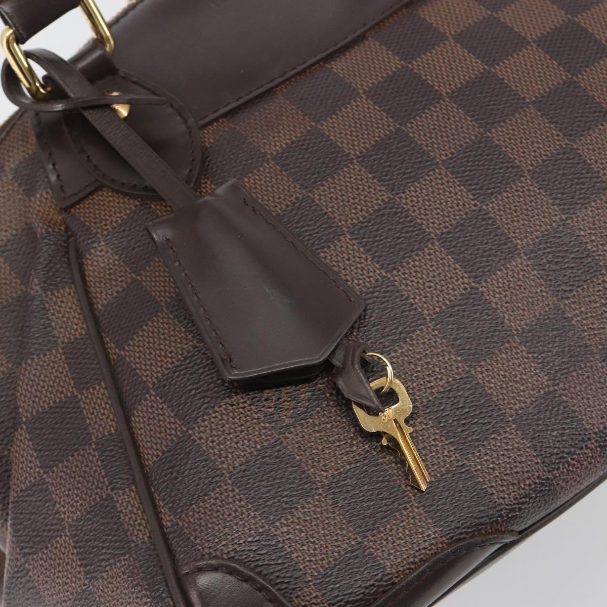 LOUIS VUITTON Damier Ebene Verona PM Hand Bag N41117 LV Auth ka5741