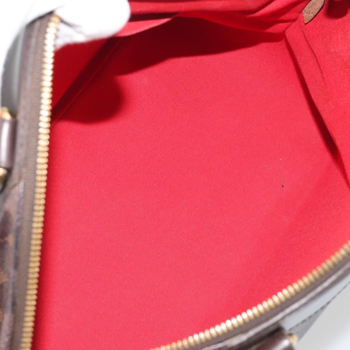 LOUIS VUITTON Damier Ebene Verona PM Hand Bag N41117 LV Auth ka5741