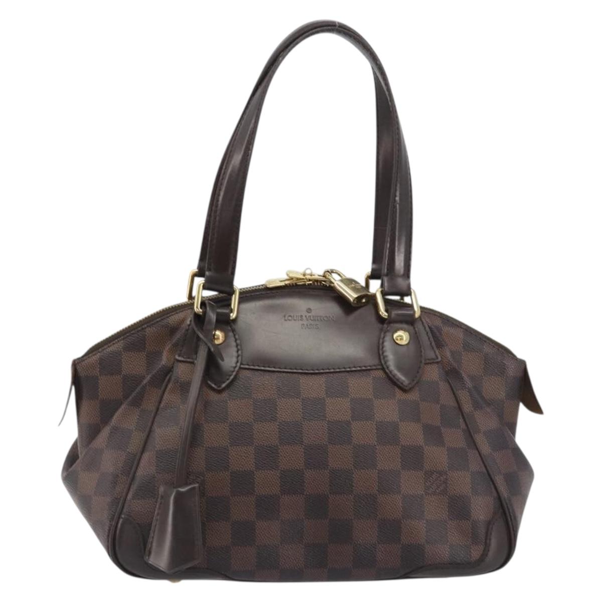 LOUIS VUITTON Damier Ebene Verona PM Hand Bag N41117 LV Auth ka5741