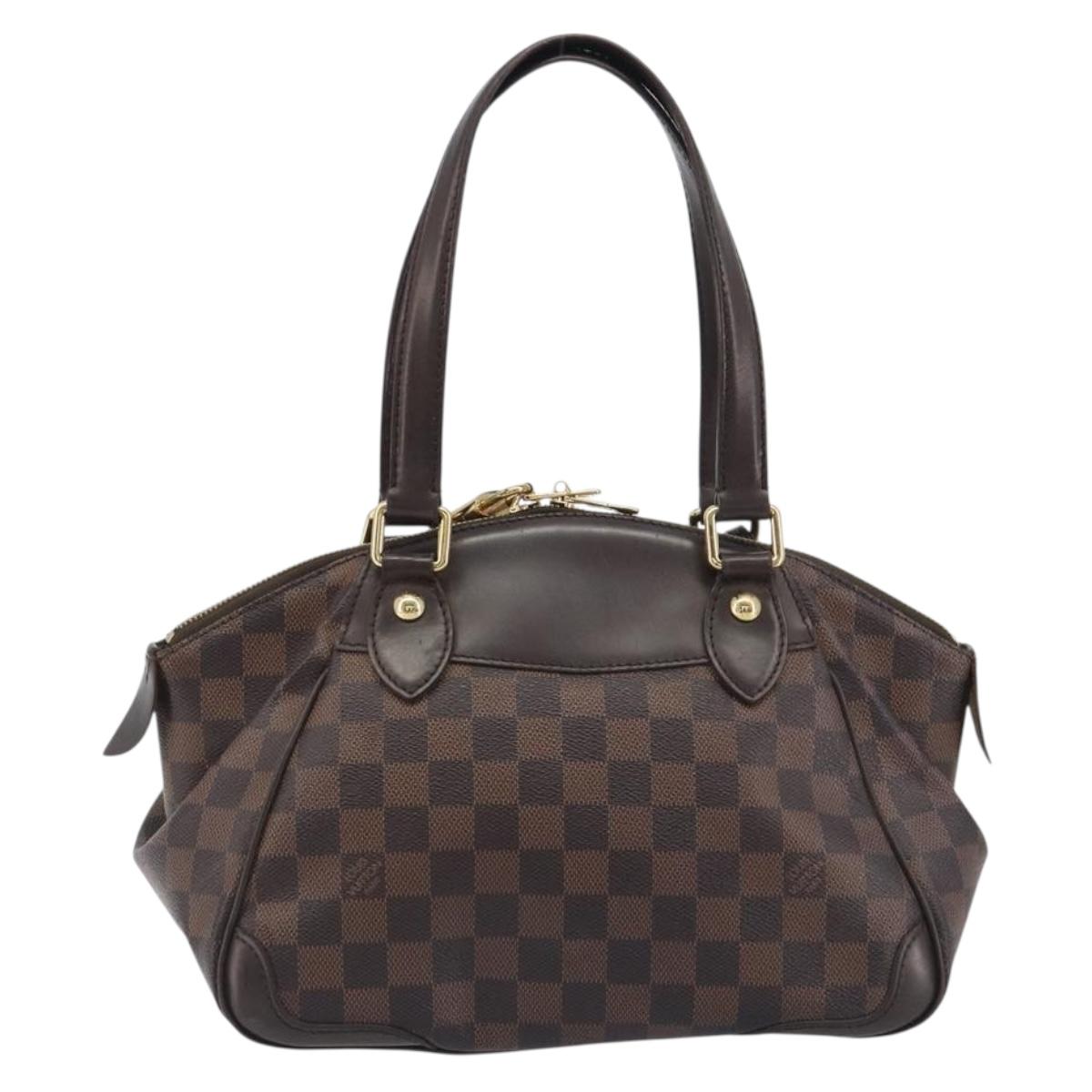 LOUIS VUITTON Damier Ebene Verona PM Hand Bag N41117 LV Auth ka5741