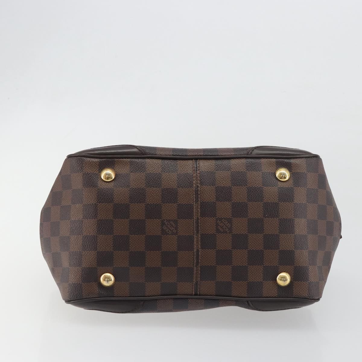 LOUIS VUITTON Damier Ebene Verona PM Hand Bag N41117 LV Auth ka5741