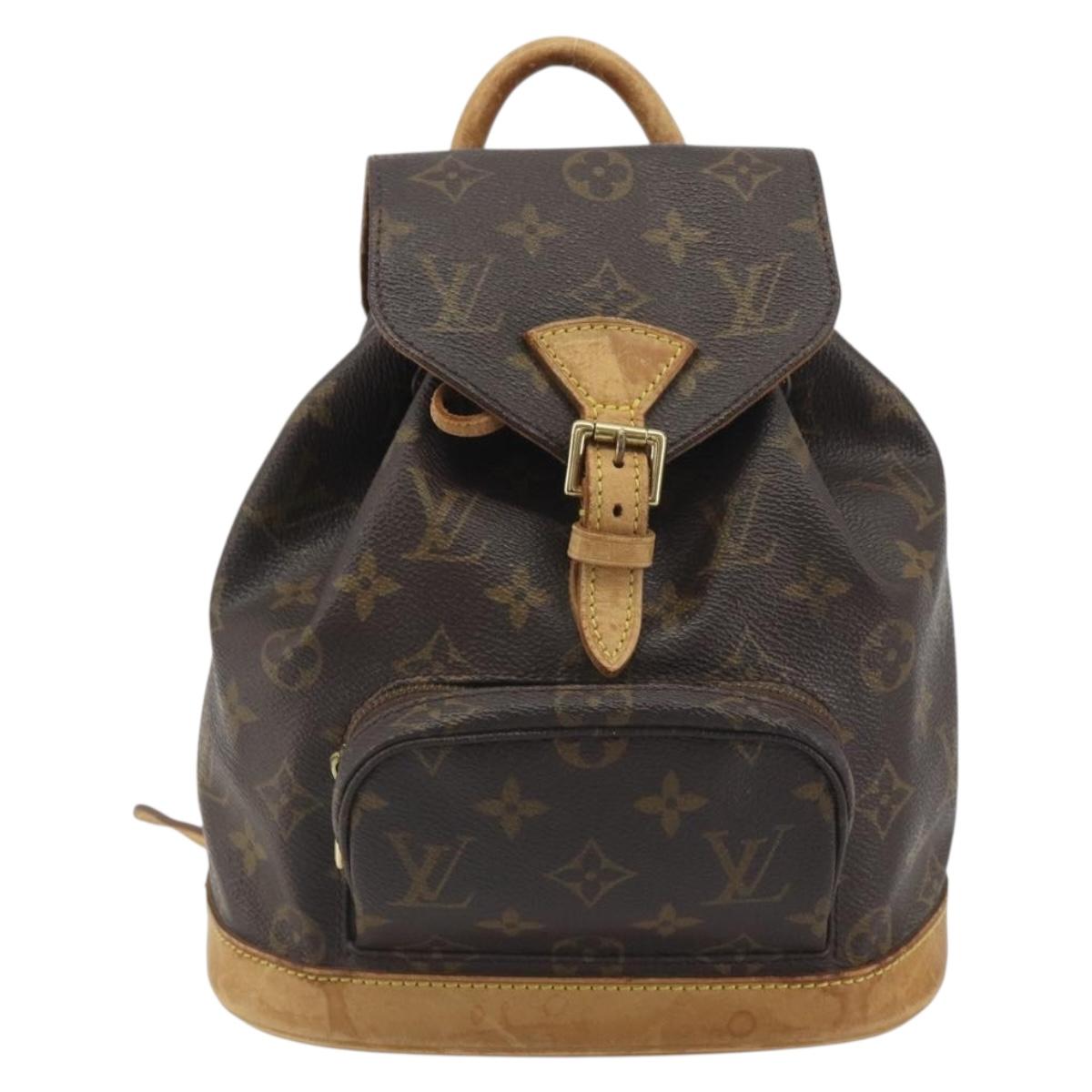 LOUIS VUITTON Monogram Montsouris PM Backpack M51137 LV Auth ka5743