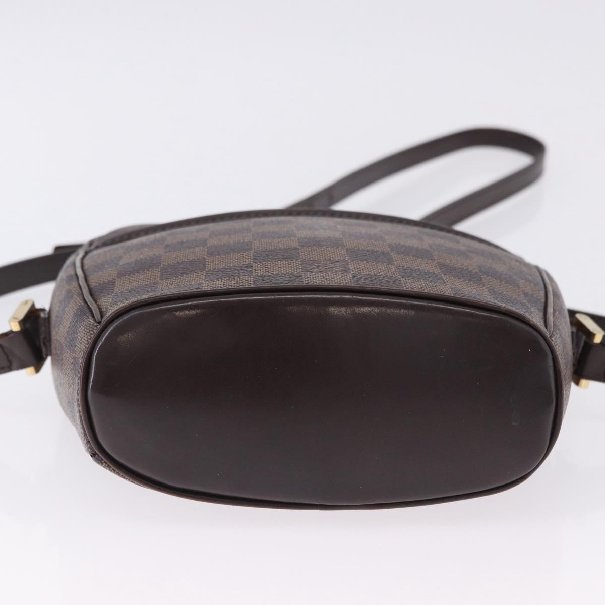 LOUIS VUITTON Damier Ebene Ipanema PM Shoulder Bag N51294 LV Auth ka5748