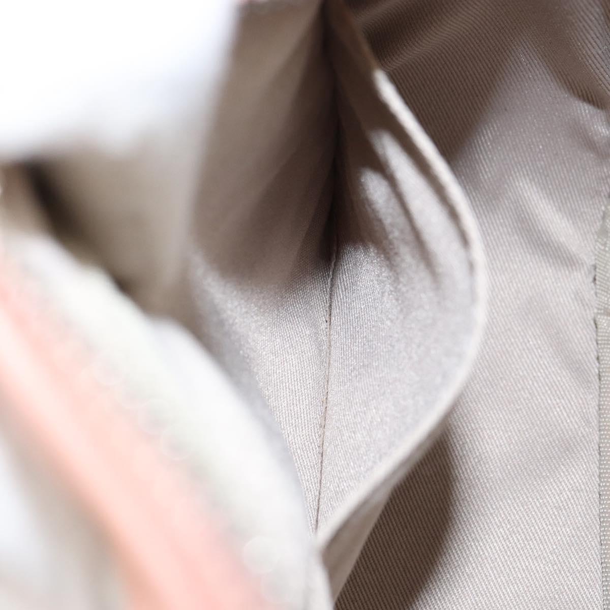 VALENTINO Shoulder Bag Leather Pink Silver Auth ka575