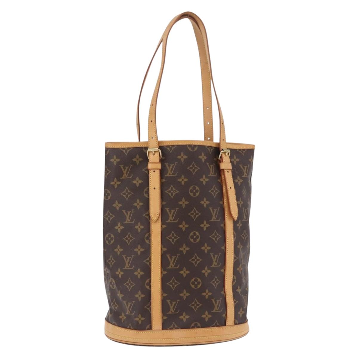 LOUIS VUITTON Monogram Bucket GM Shoulder Bag M42236 LV Auth ka5754