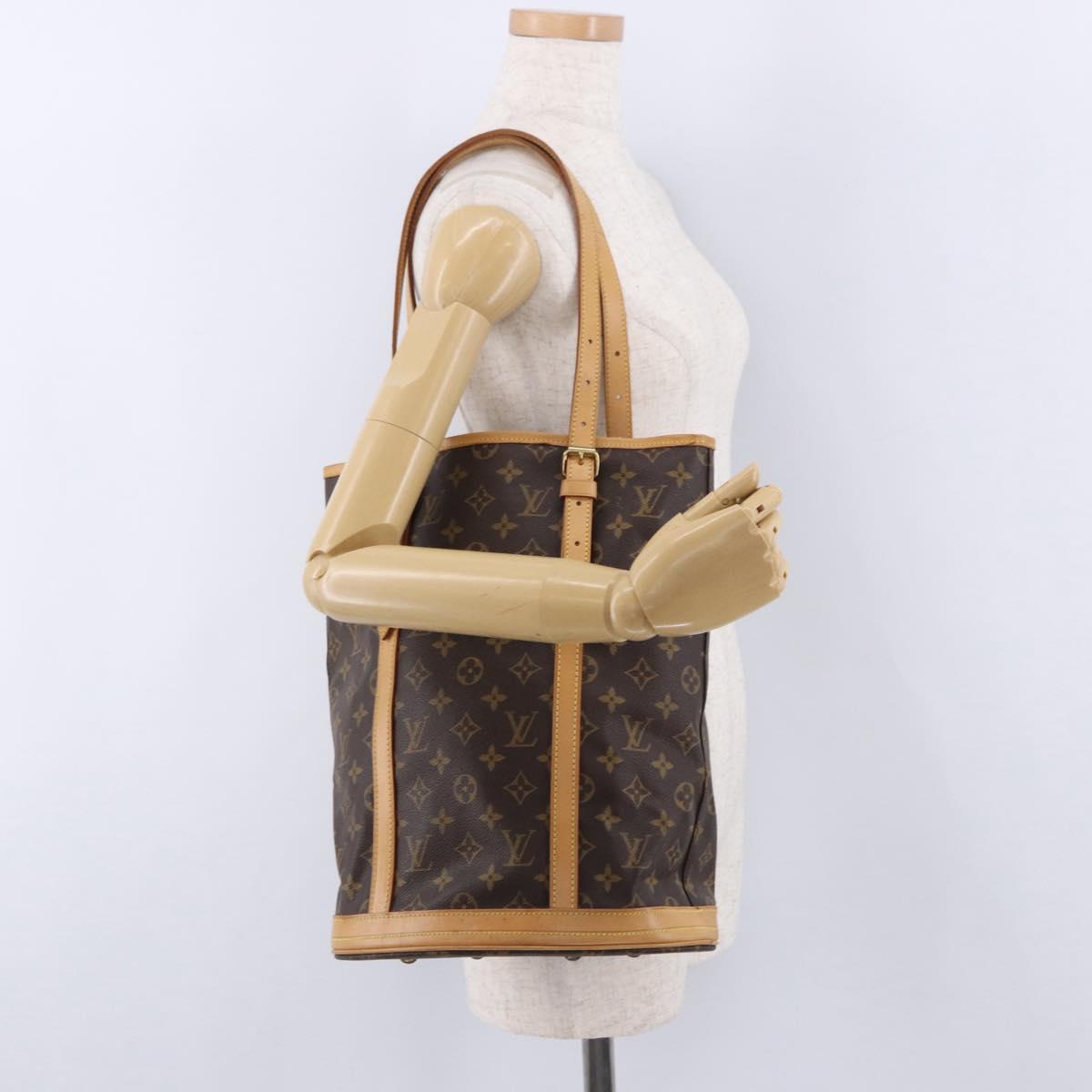 LOUIS VUITTON Monogram Bucket GM Shoulder Bag M42236 LV Auth ka5754