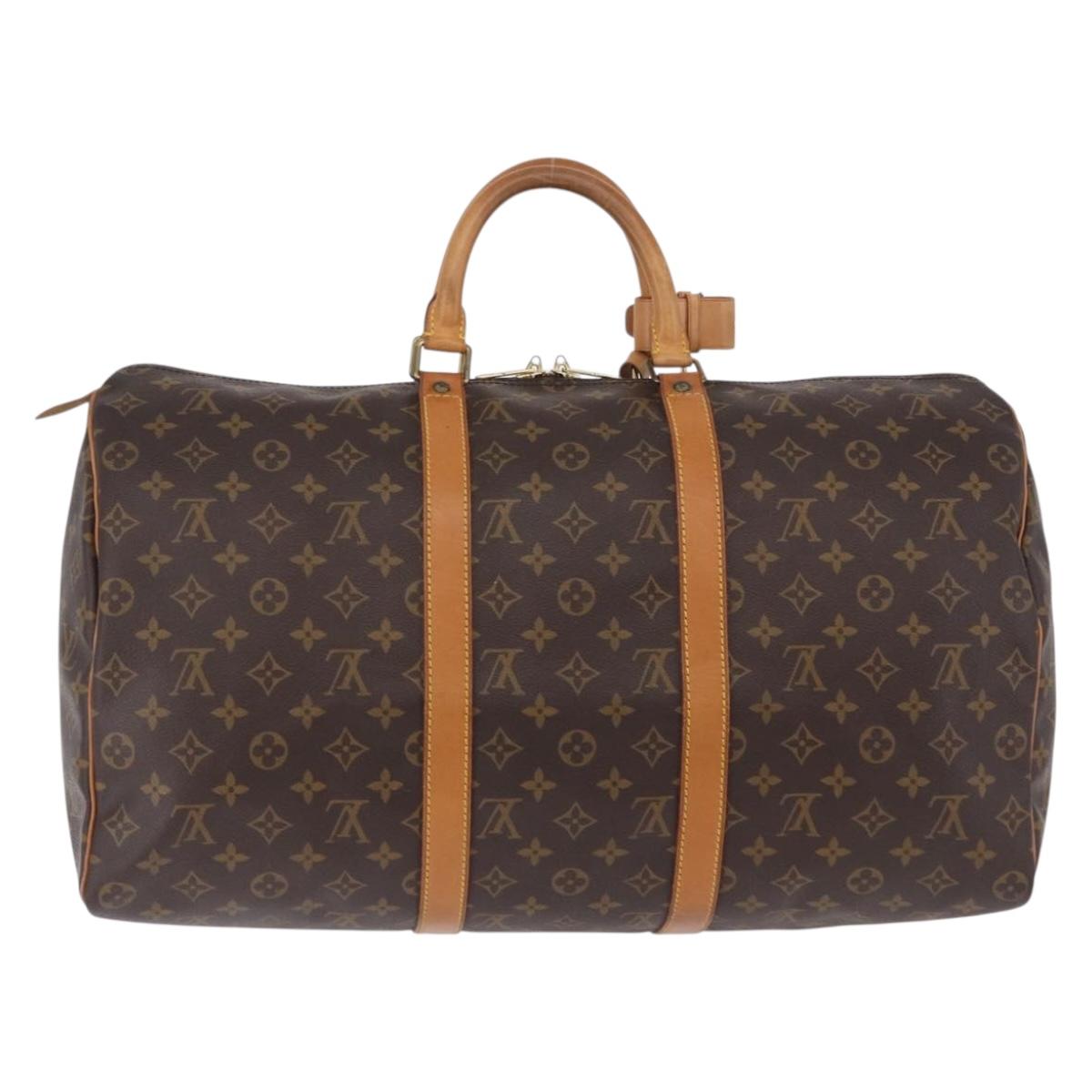 LOUIS VUITTON Monogram Keepall 50 Boston Bag M41426 LV Auth ka5755A