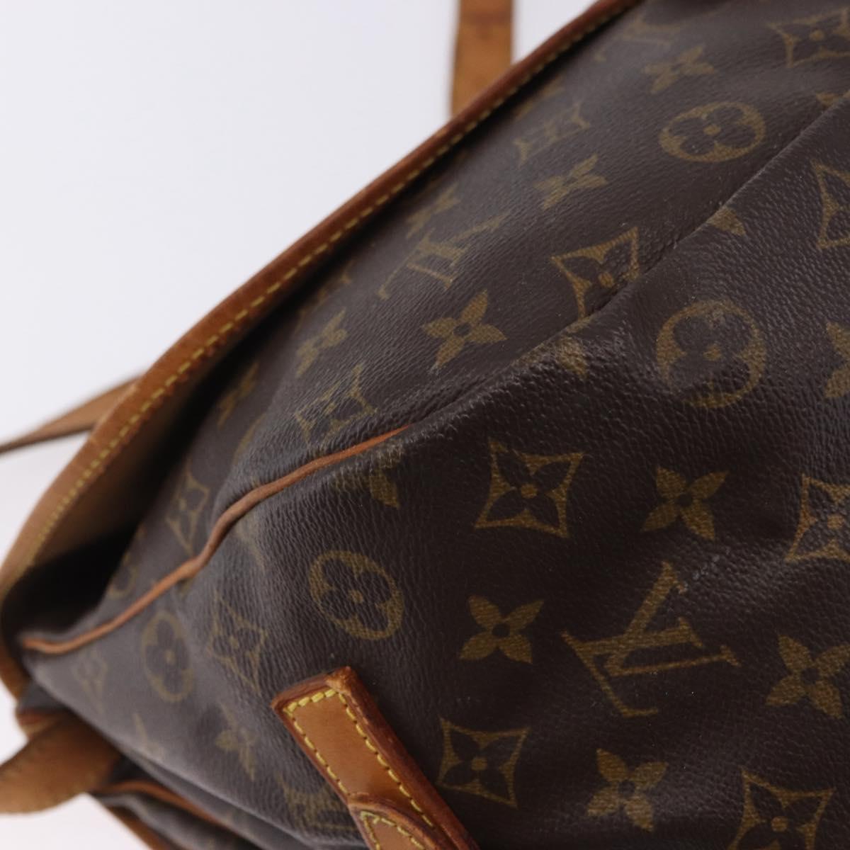LOUIS VUITTON Monogram Saumur 35 Shoulder Bag M42254 LV Auth ka5756