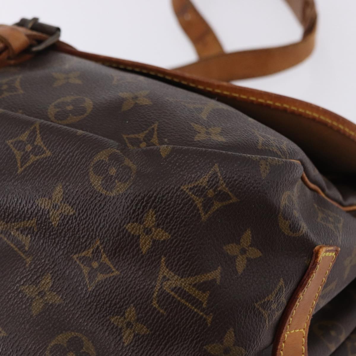 LOUIS VUITTON Monogram Saumur 35 Shoulder Bag M42254 LV Auth ka5756