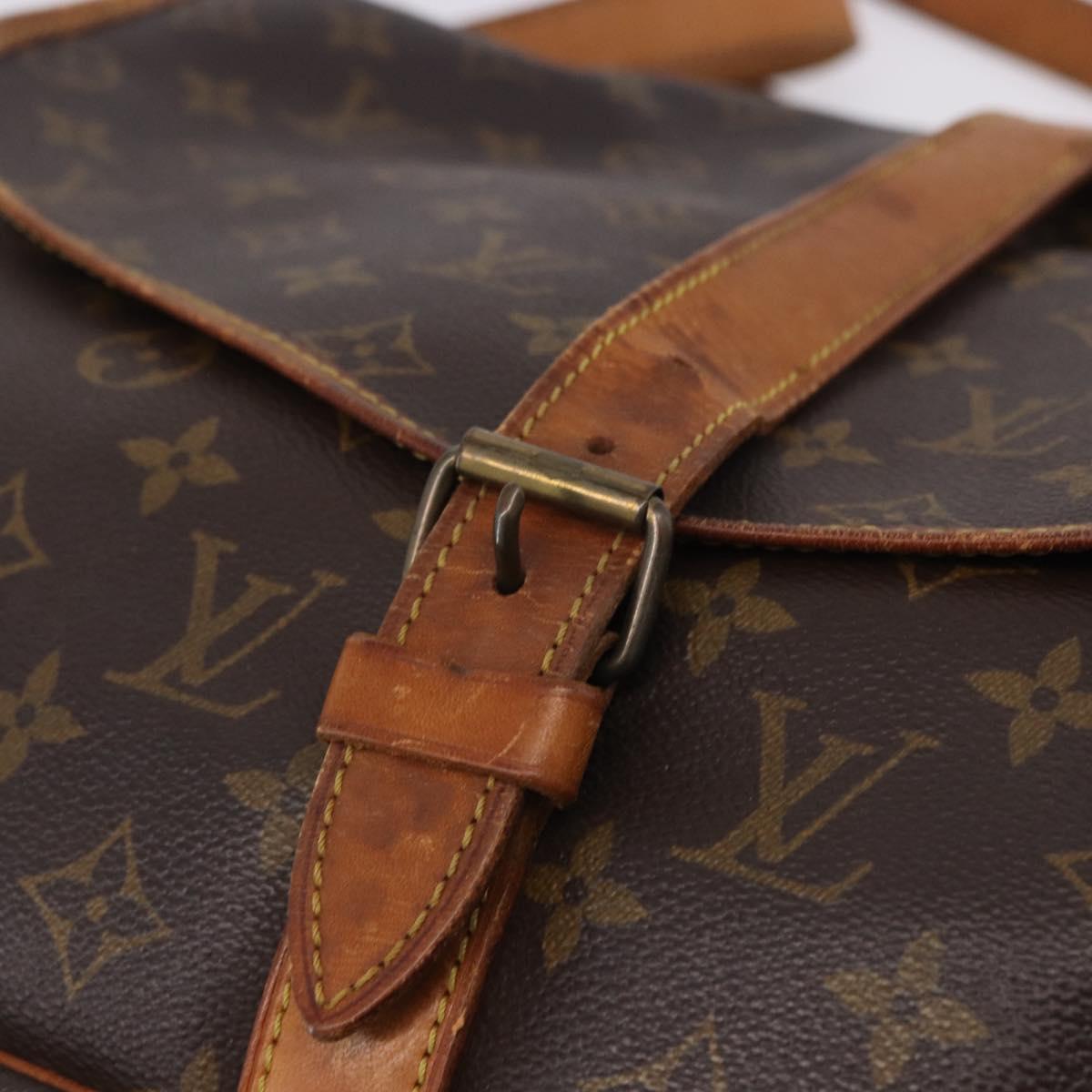 LOUIS VUITTON Monogram Saumur 35 Shoulder Bag M42254 LV Auth ka5756