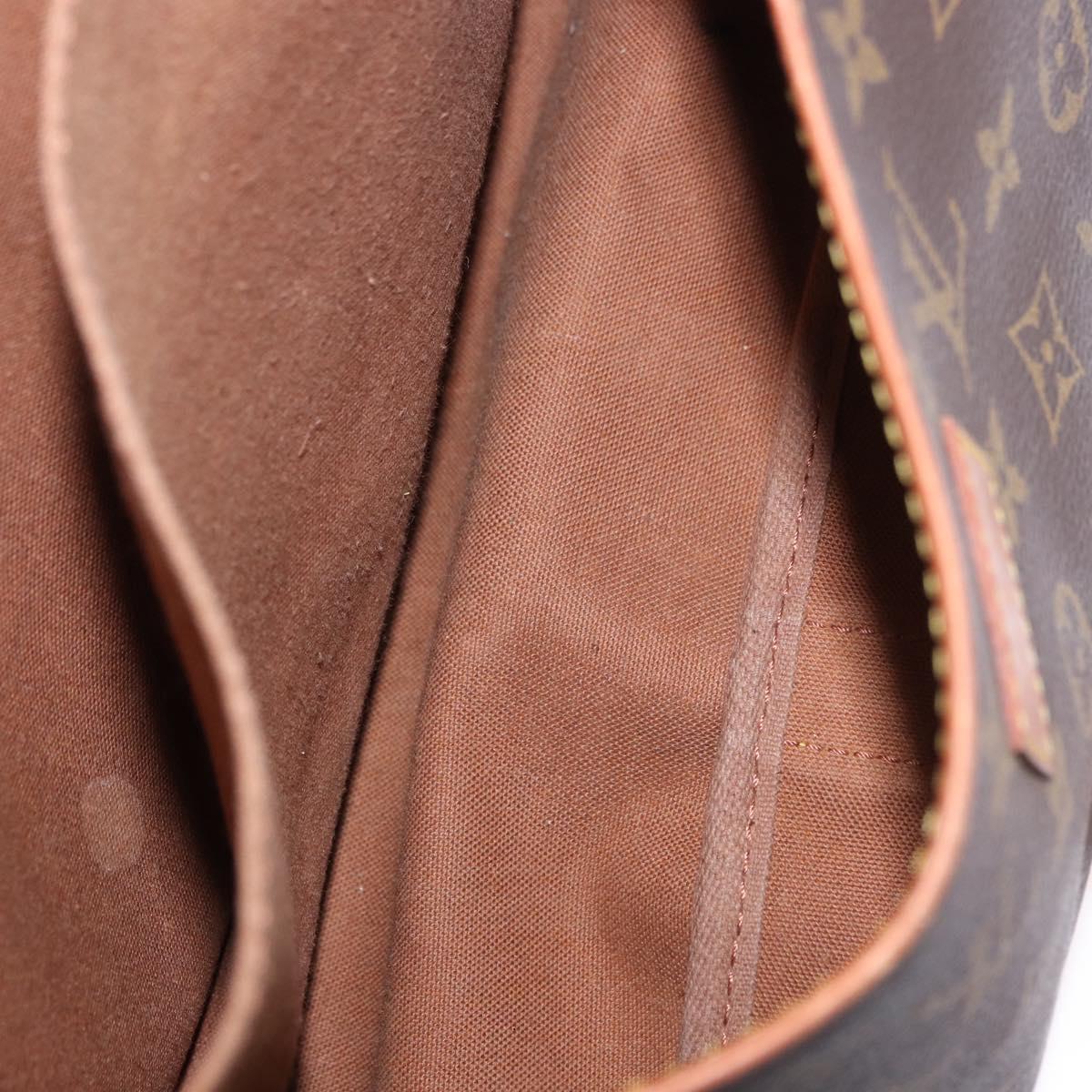 LOUIS VUITTON Monogram Saumur 35 Shoulder Bag M42254 LV Auth ka5756