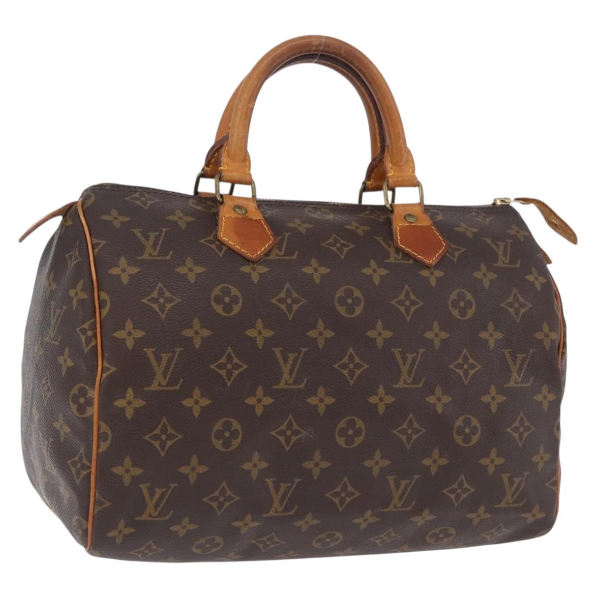 LOUIS VUITTON Monogram Speedy 30 Hand Bag M41526 LV Auth ka5758A