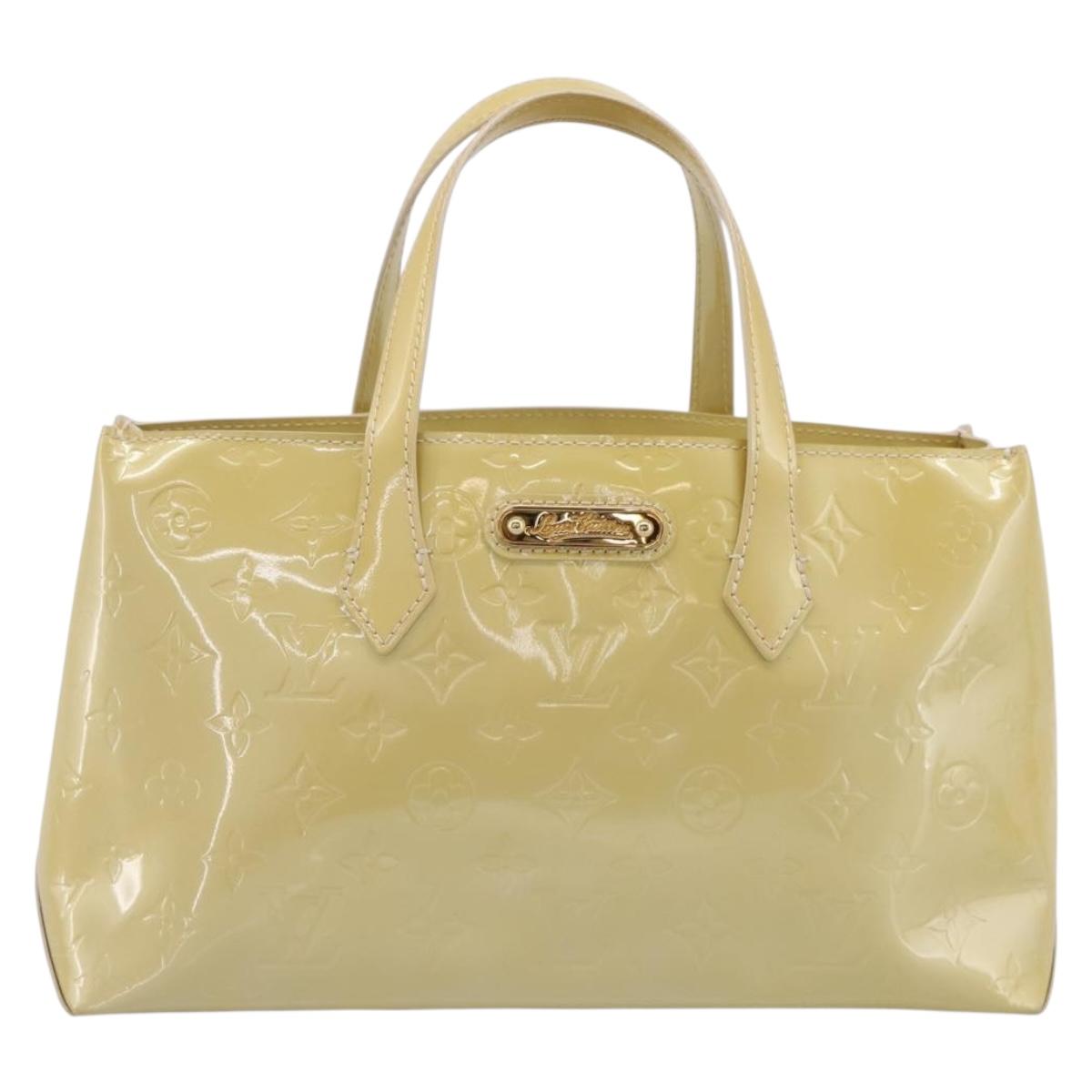 LOUIS VUITTON Monogram Vernis Wilshire PM Bag Broncorail M91452 LV Auth ka5759V