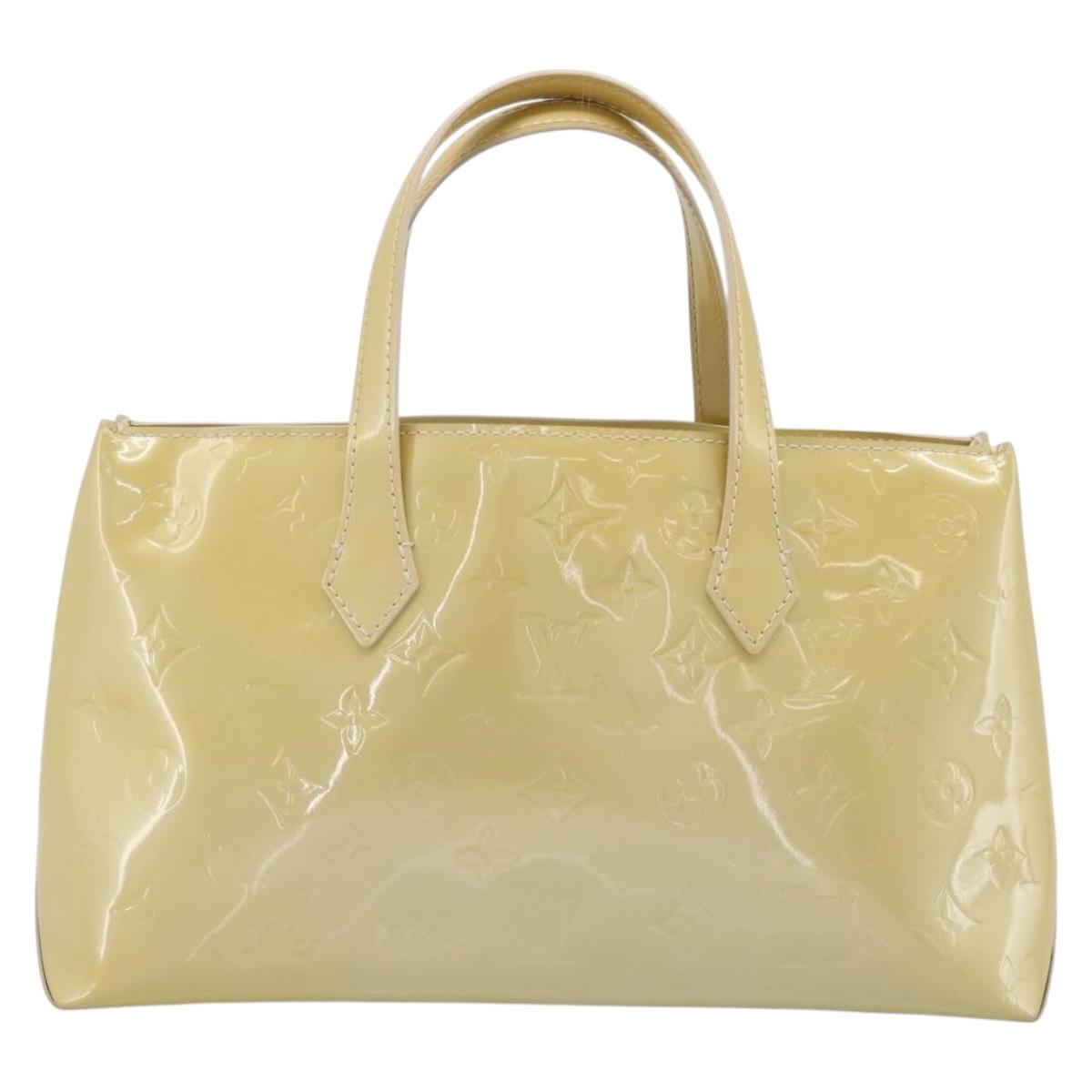 LOUIS VUITTON Monogram Vernis Wilshire PM Bag Broncorail M91452 LV Auth ka5759V