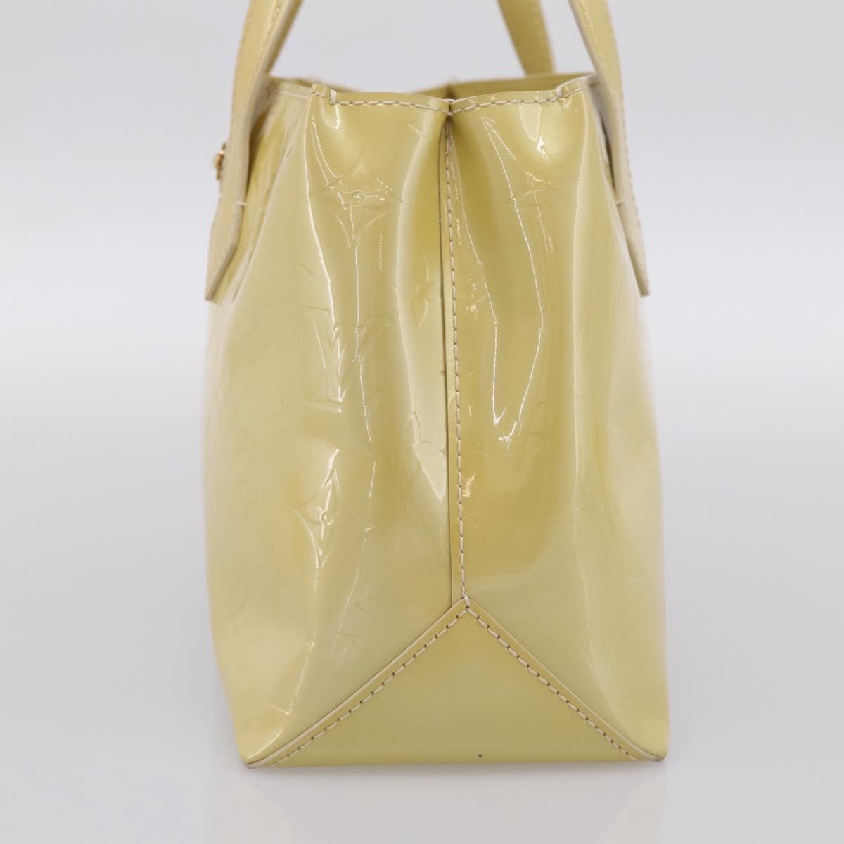 LOUIS VUITTON Monogram Vernis Wilshire PM Bag Broncorail M91452 LV Auth ka5759V