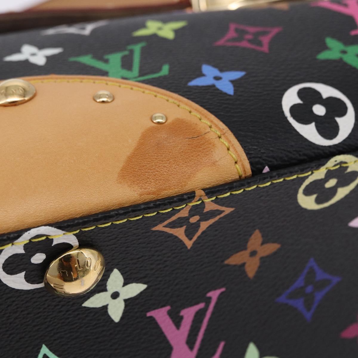 LOUIS VUITTON Monogram Multicolor Beverly MM Bag Black M40204 LV Auth ka5760SV